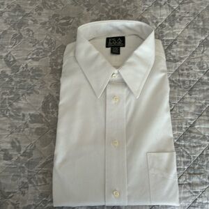 Men's Jo's.A.Bank white long-sleeve dress shirt